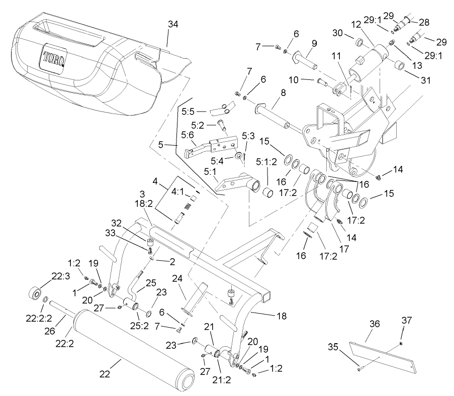 Right Hand Pull Frame Assembly