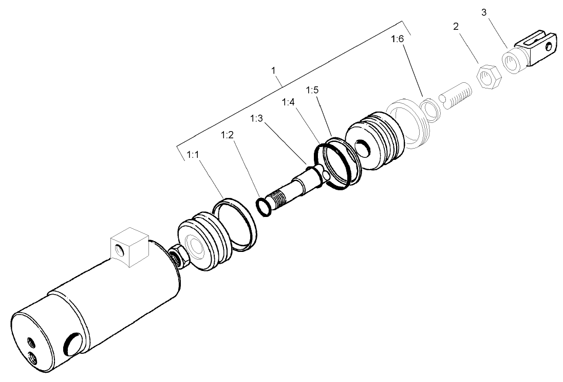Hydraulic Cylinder Assembly No. 105-3822