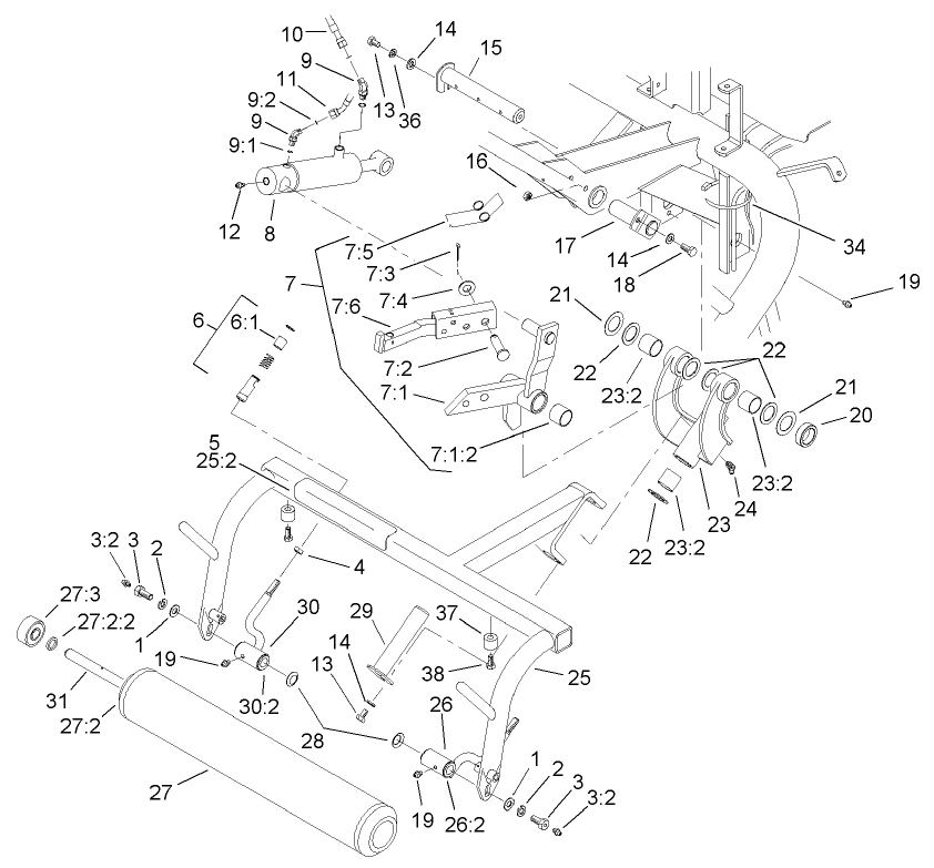 Rear Pull Frame Assembly