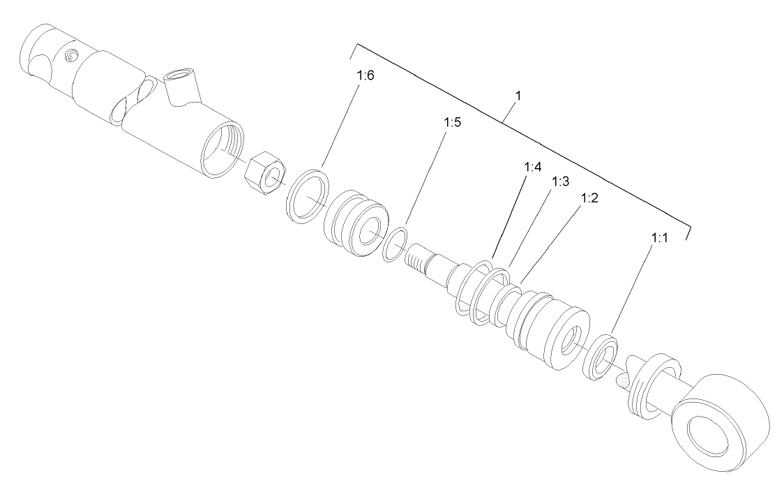 Hydraulic Cylinder Assembly No. 105-3823