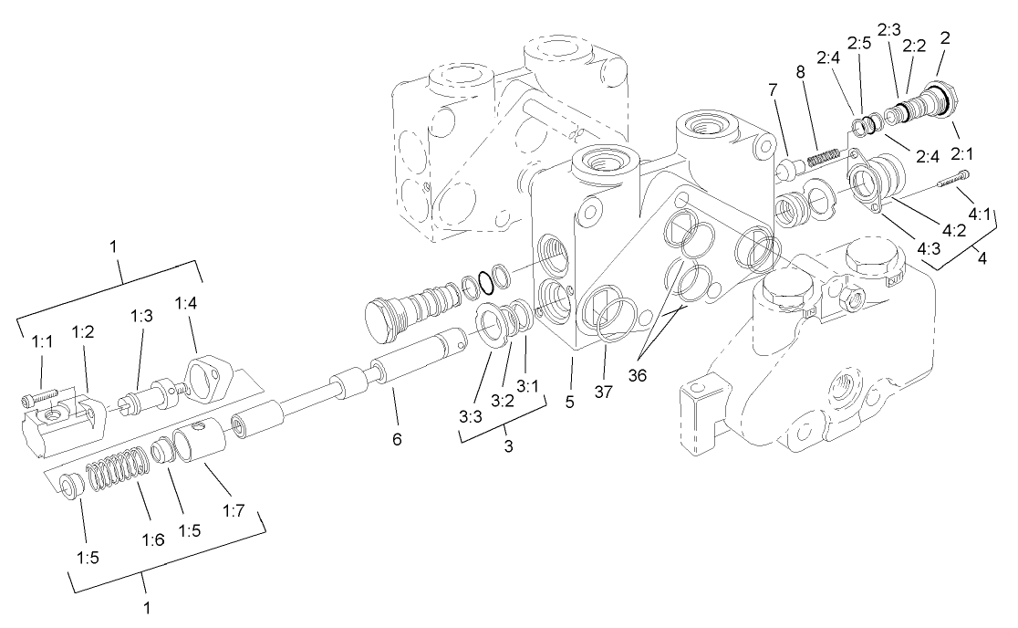 Control Valve Section 1 Assembly No. 105-3801