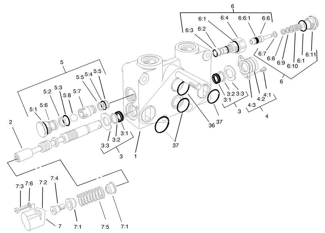 Control Valve Section 3 Assembly No. 105-3803