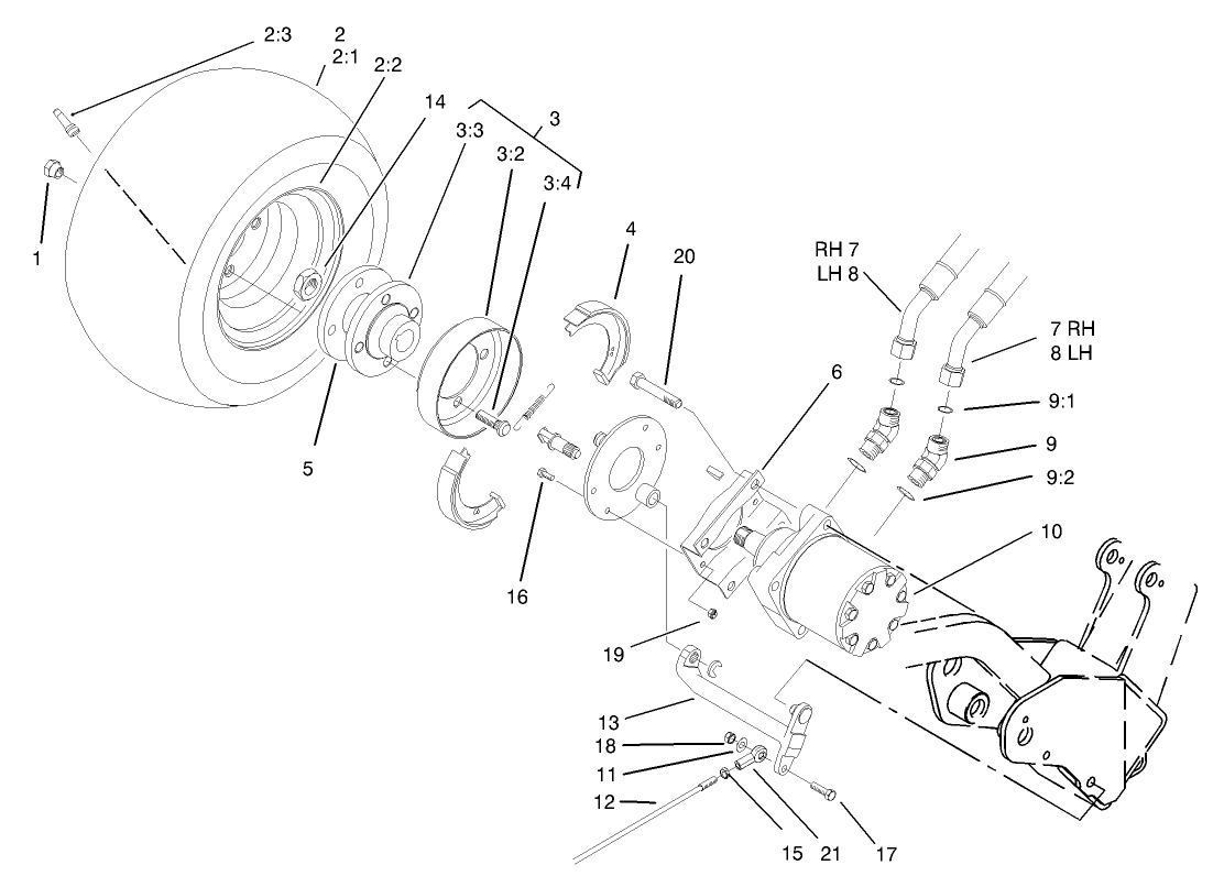 Front Wheel and Brake Assembly
