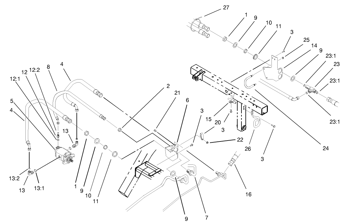 Rear Bulkhead and Reel Motor Assembly