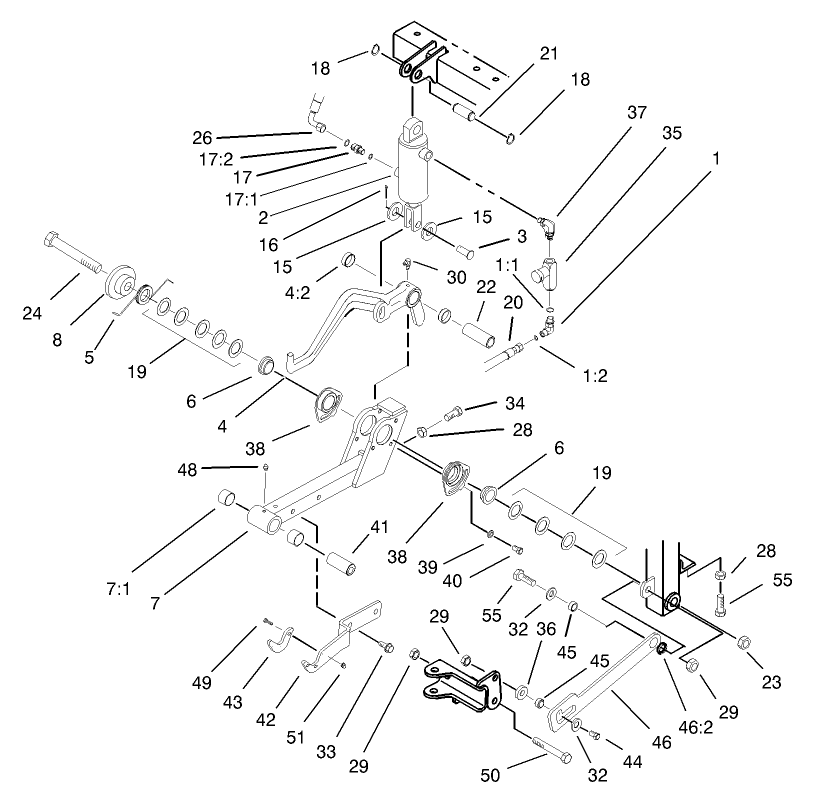 Center Lift Arm Assembly