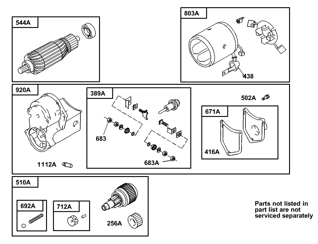 Starter Motor Assembly No. 104-7716