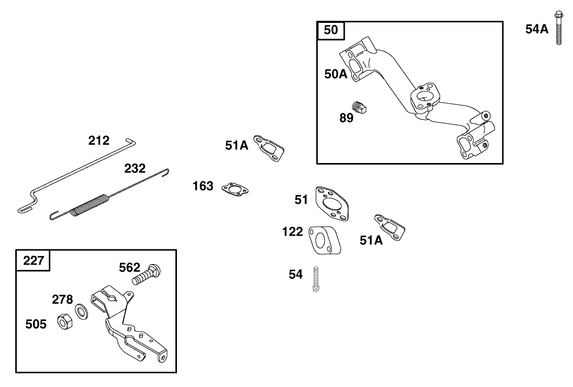 Manifold and Governor Assembly Briggs and Stratton Model 303440-1409-E1
