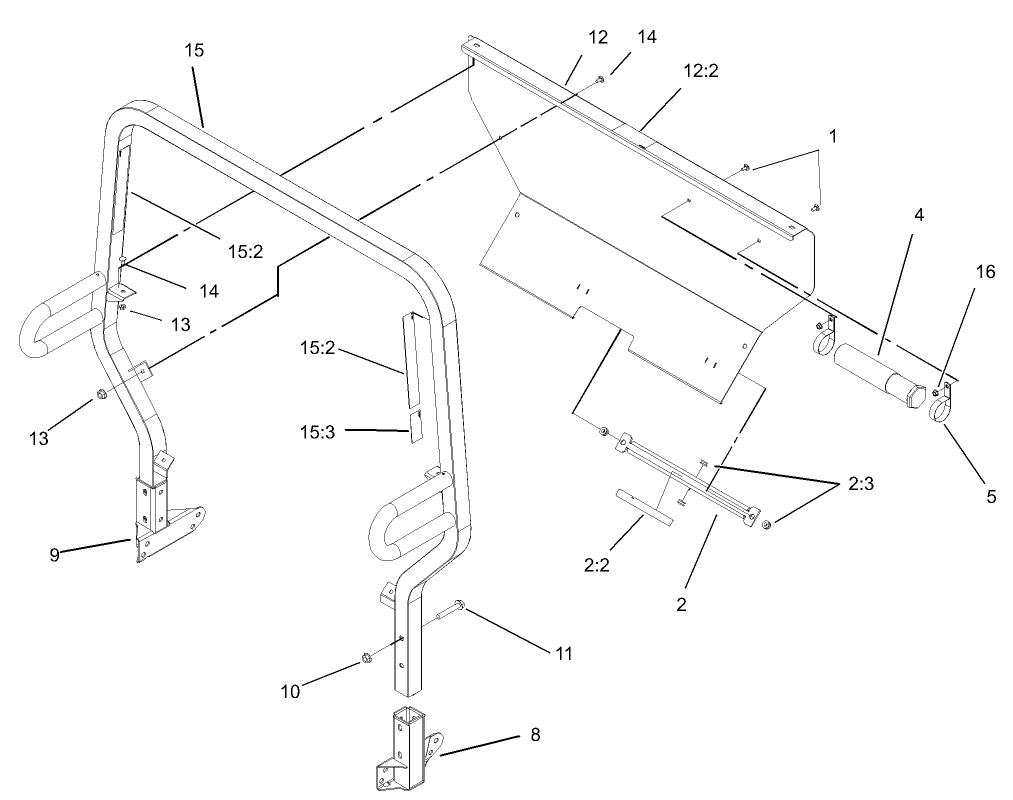Roll-Over-Protection-System Assembly