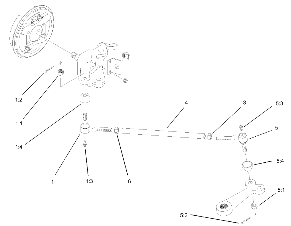 Tie Rod Assembly  (only on: 07213)