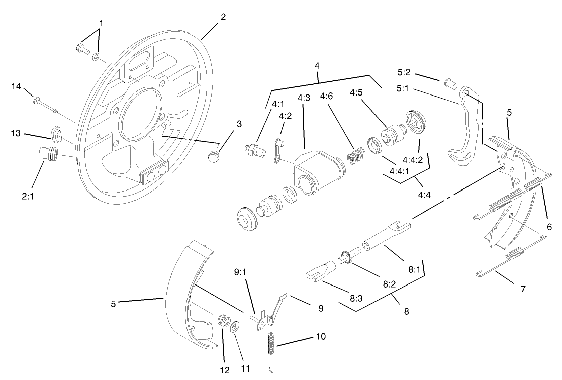 LH Front Brake Assembly No. 87-9180  (only on: 07217)