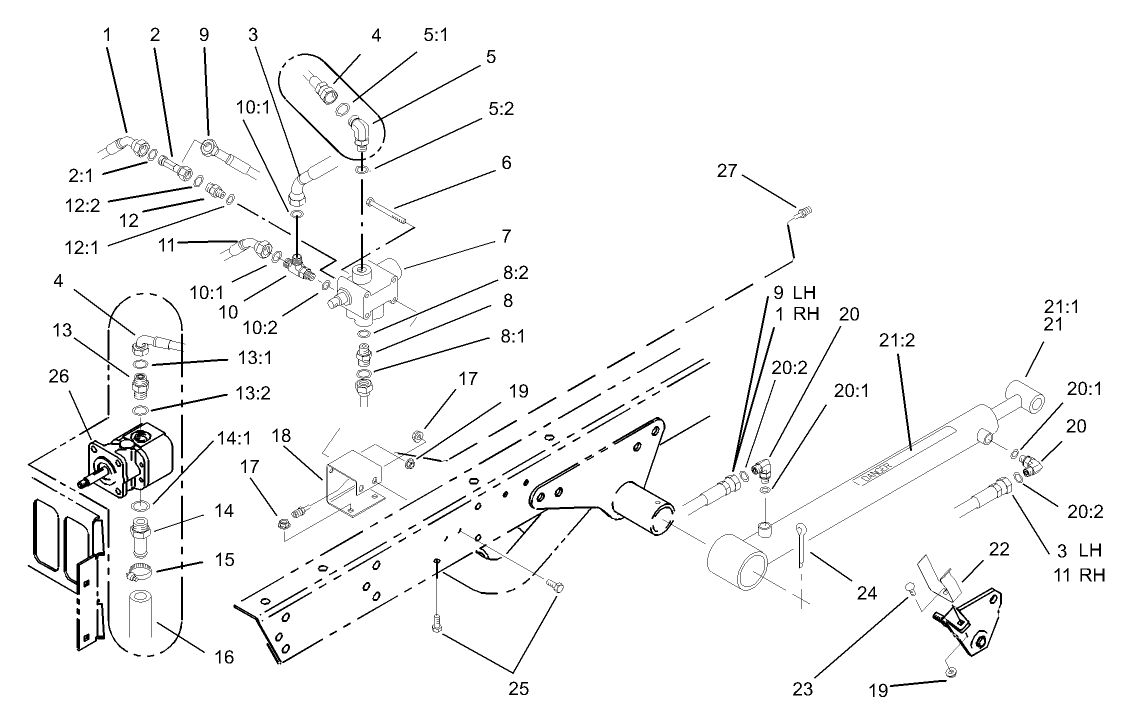 Lift Valve and Cylinder Assembly