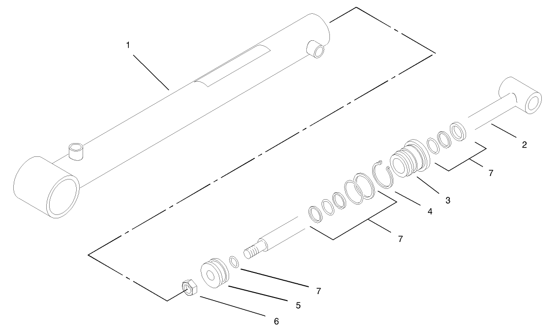 Hydraulic Cylinder Assembly No. 105-7957