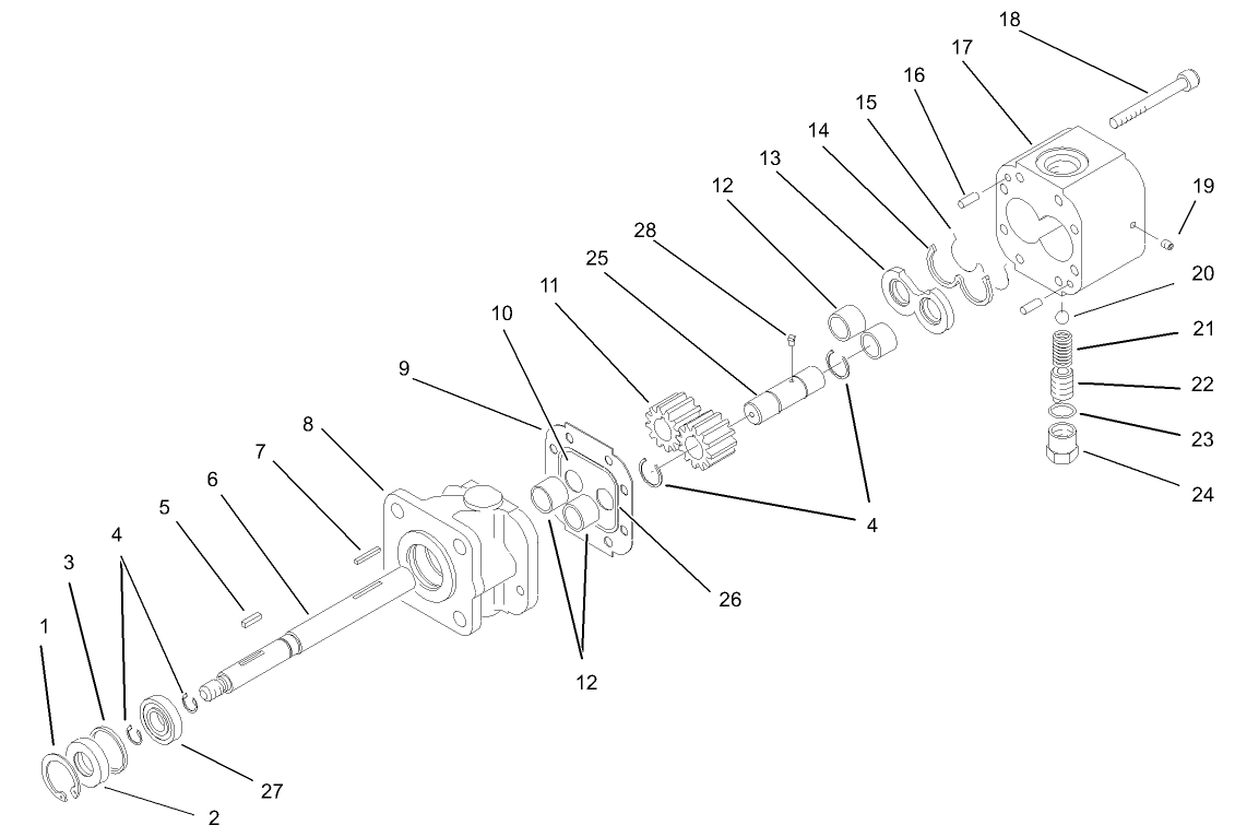 Hydraulic Gear Pump Assembly No. 87-5700