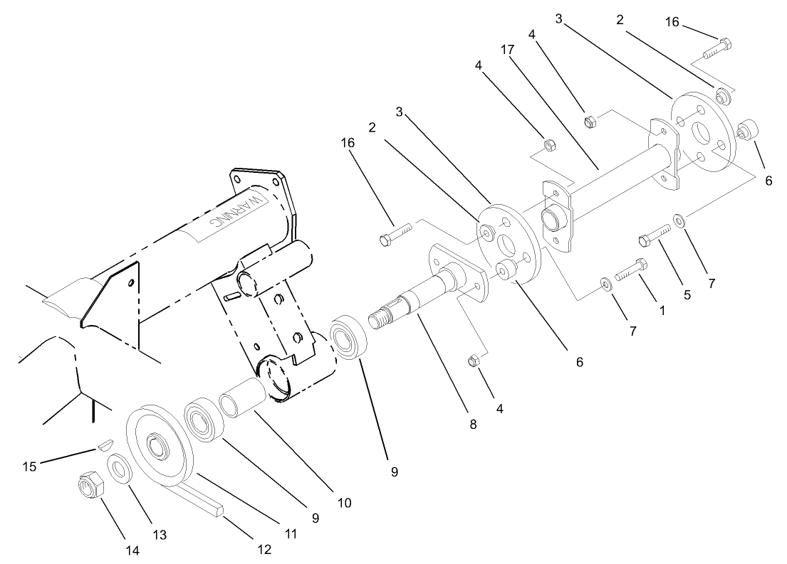 Fan and Hydraulic Pump Drive Assembly