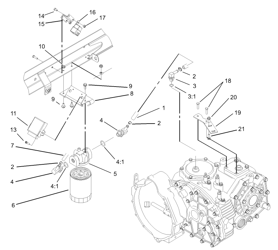 Hydraulic Filter and Relay Assembly