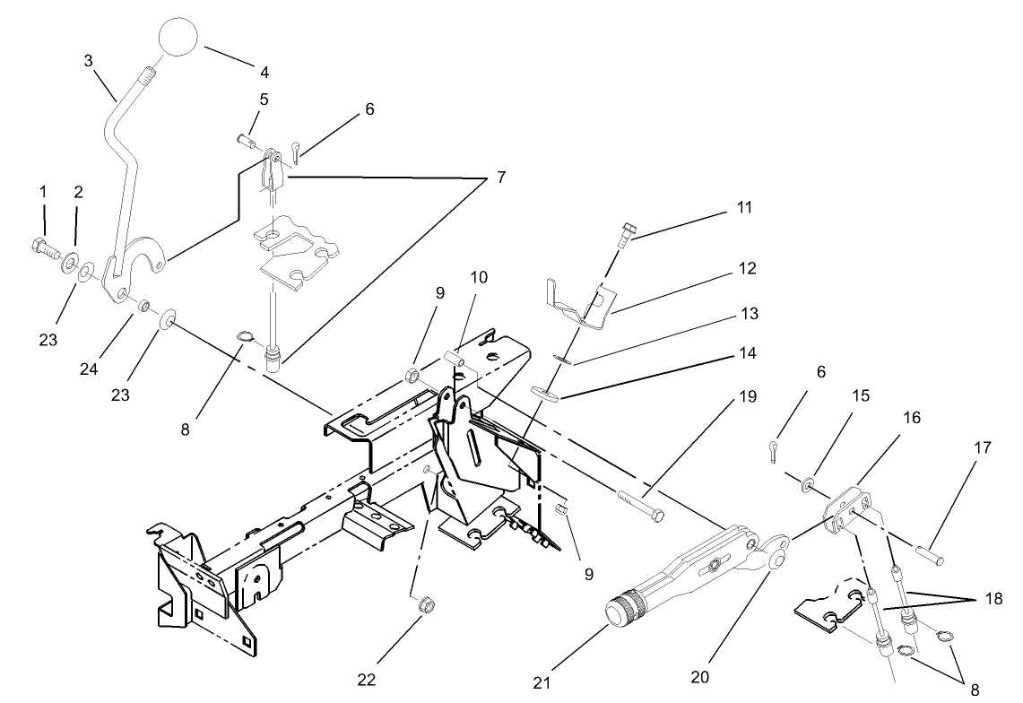 Differential Lock and Parking Brake Assembly