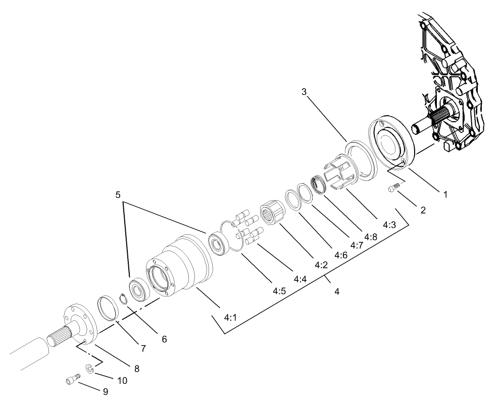 Bi-directional Over Running Clutch Assembly  (only on: 07217)