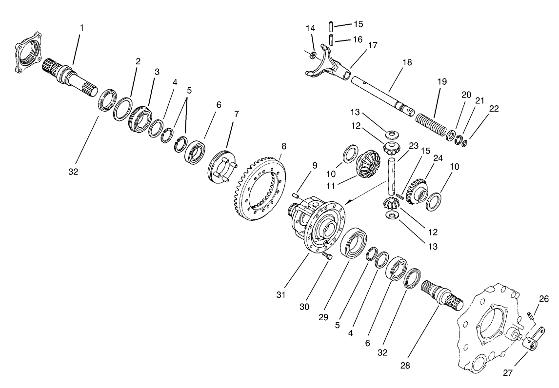 Differential Gear Assembly Transaxle Assembly No. 105-4180