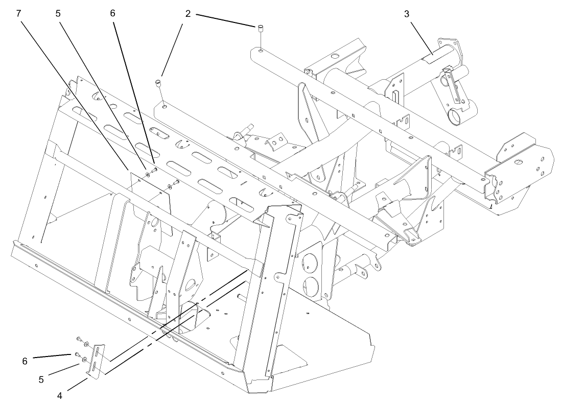 2 Wheel Drive and 4 Wheel Drive Operator Frame Assembly
