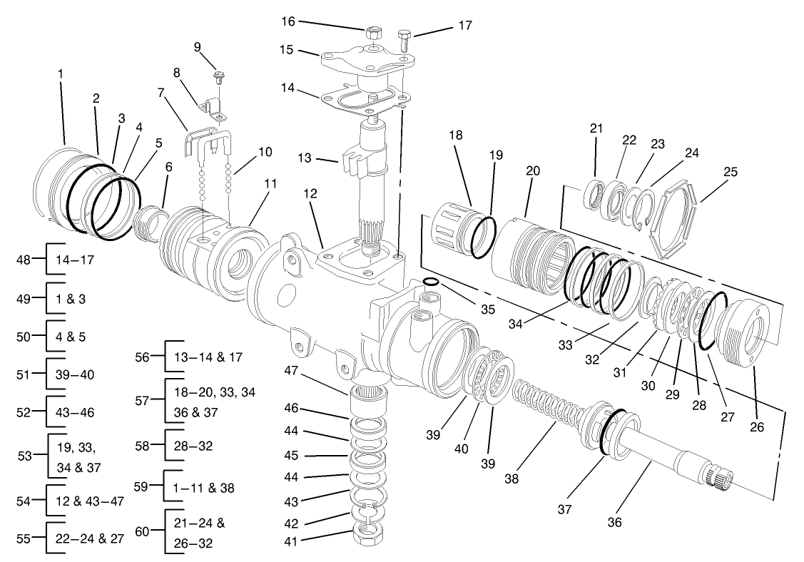 2WD and 4WD Steering Gear Assembly