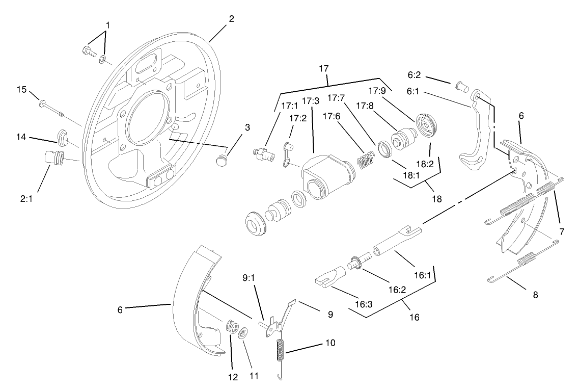 2 Wheel Drive RH Front Brake Assembly No. 87-3010 (only on: 07213TC)