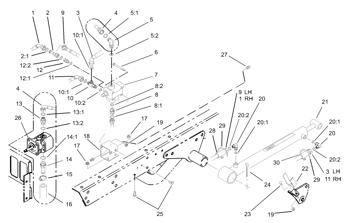 Lift Valve and Cylinder Assembly