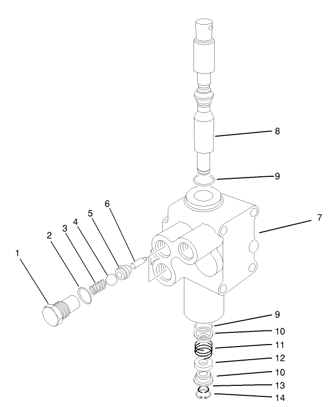 Hydraulic Lift Valve Assembly No. 43-1950-03