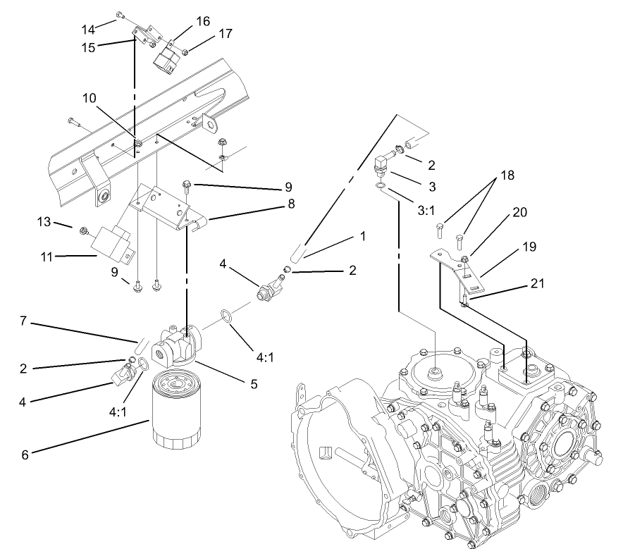 Hydraulic Filter and Relay Assembly