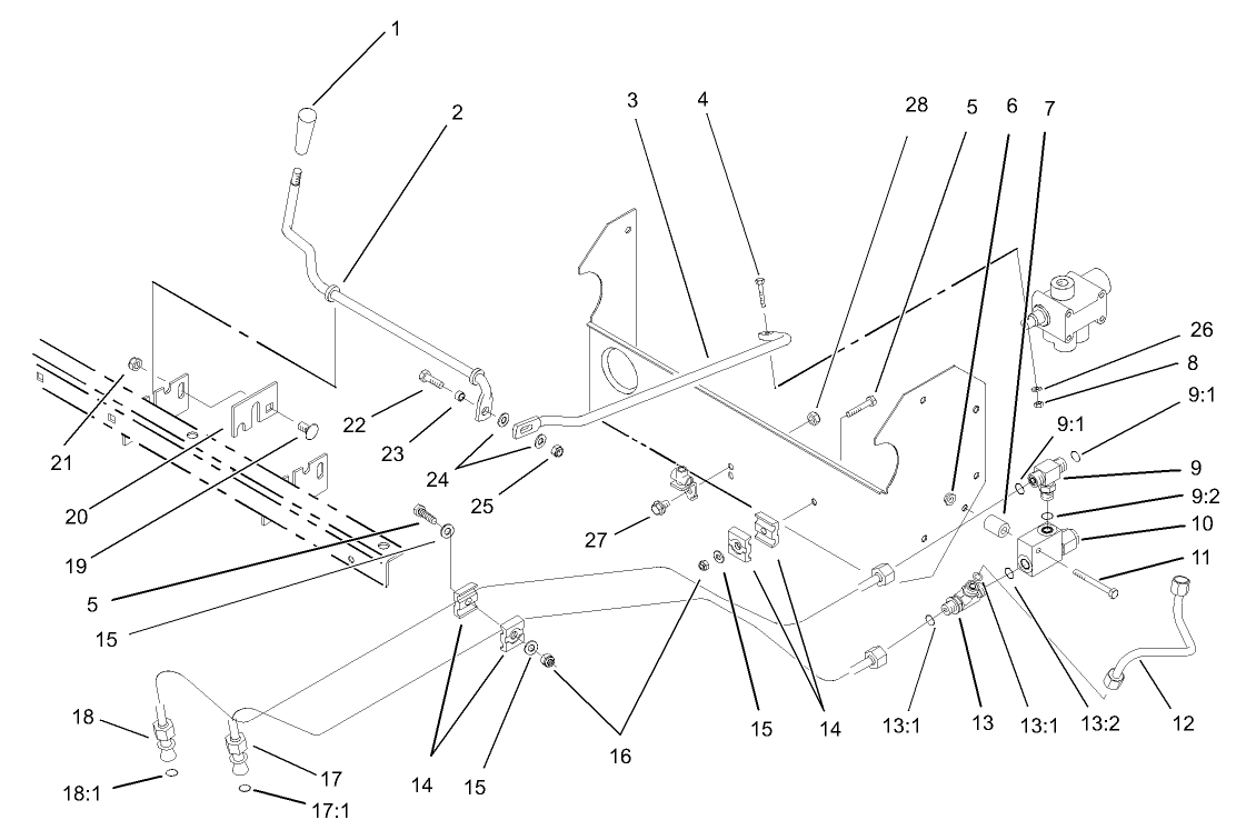 Lift Valve Linkage Assembly