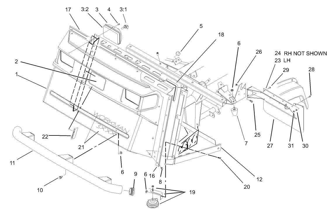 Hood and Bumper Assembly
