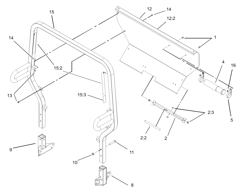 Roll-Over-Protection-System Assembly
