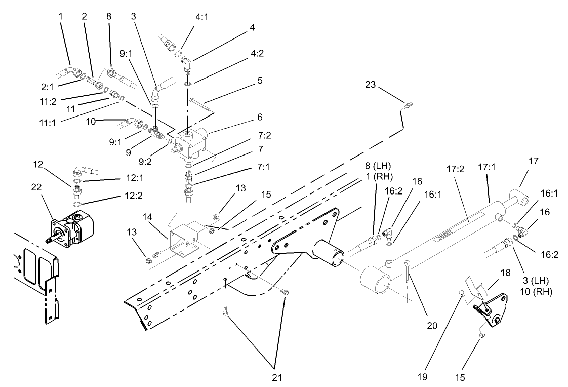 Lift Valve and Cylinder Assembly