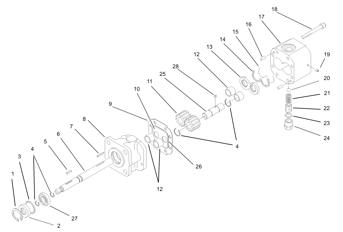 Hydraulic Gear Pump Assembly No. 87-5700
