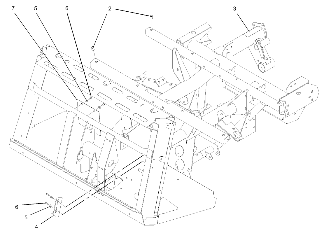 2 Wheel Drive and 4 Wheel Drive Operator Frame Assembly