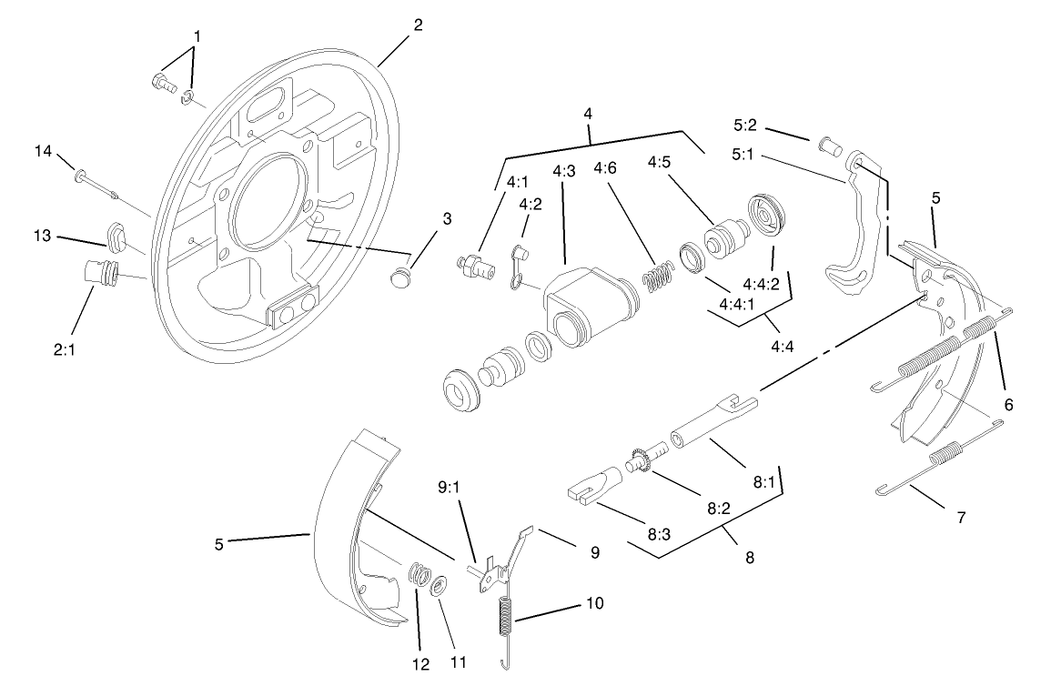 4 Wheel Drive RH Front Brake Assembly No. 87-9170  (only on: 07218)
