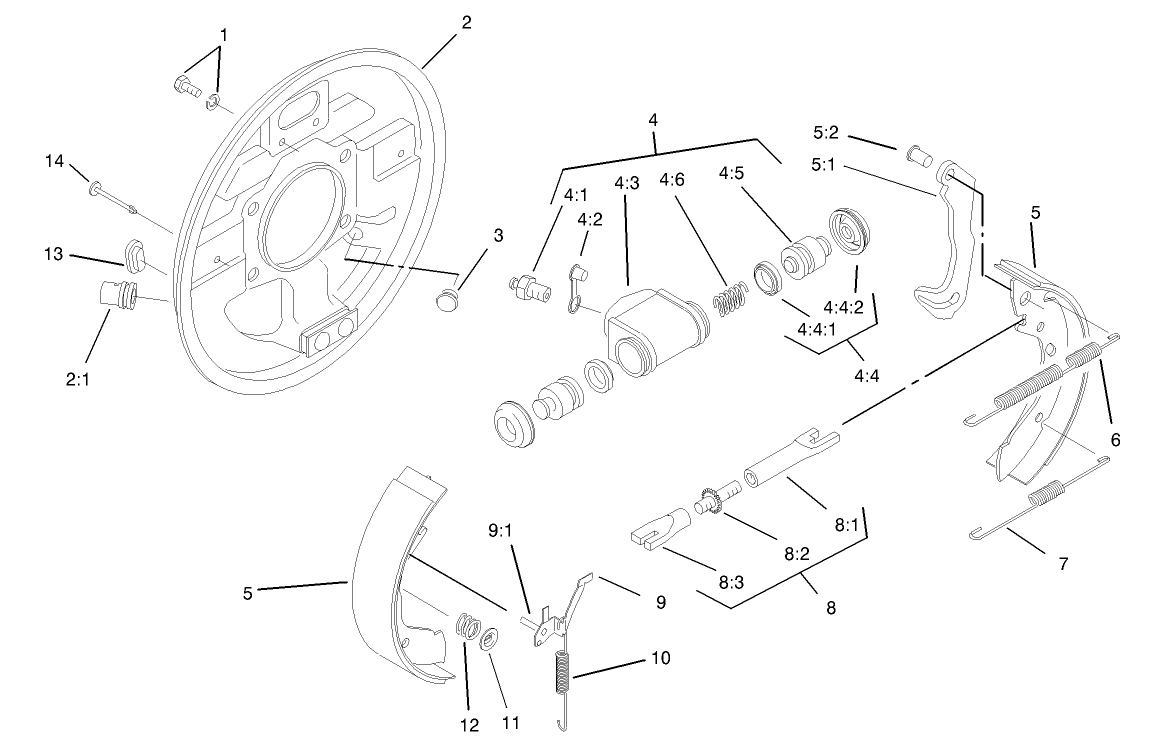 4 Wheel Drive LH Front Brake Assembly No. 87-9180  (only on: 07218)