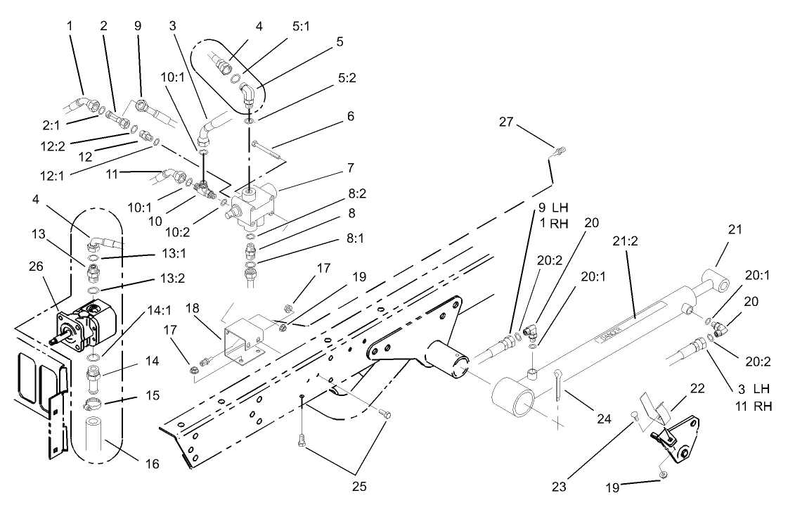 Lift Valve and Cylinder Assembly