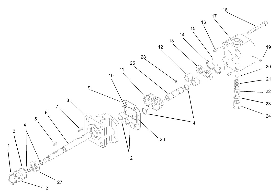 Hydraulic Gear Pump Assembly No. 87-5700