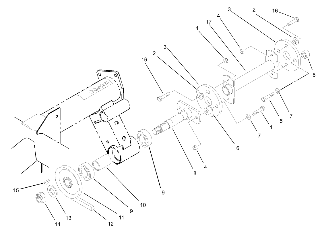 Fan and Hydraulic Pump Drive Assembly