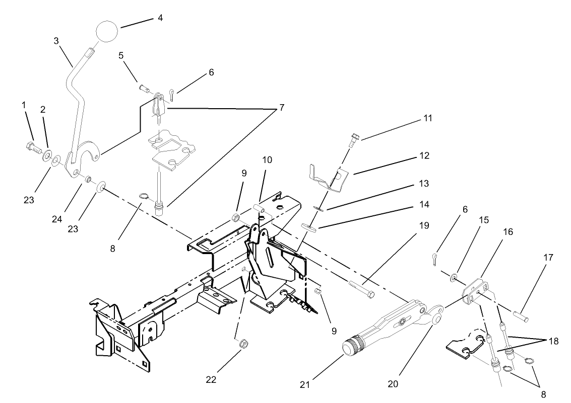 Differential Lock and Parking Brake Assembly