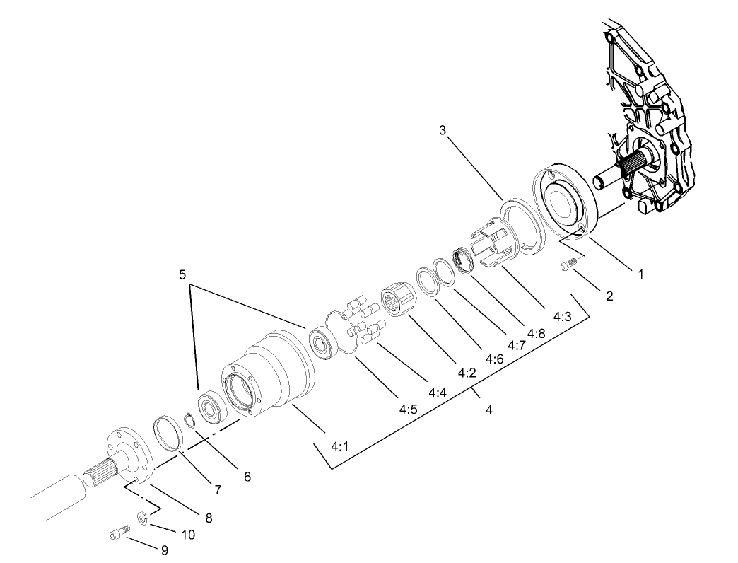 Bi-directional Over Running Clutch Assembly  (only on: 07218)