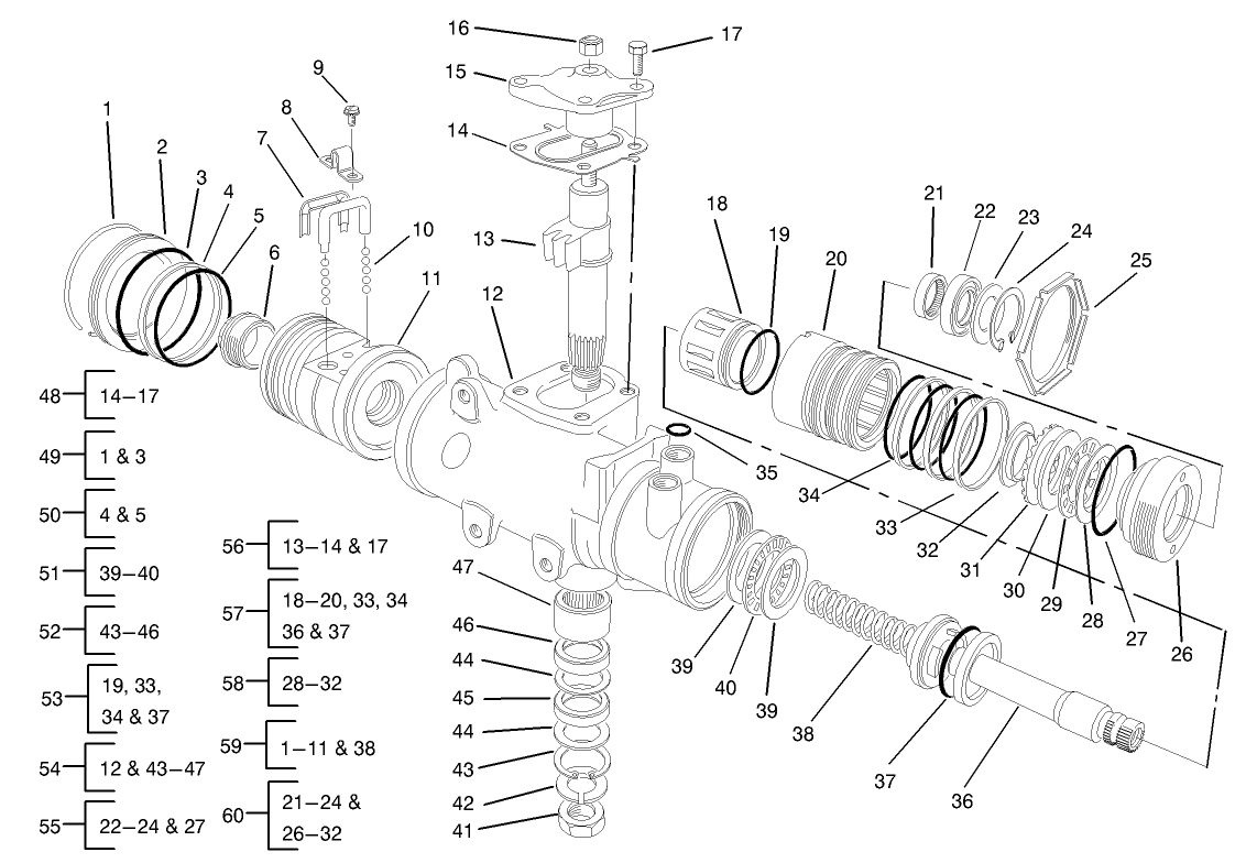 2wd Steering Gear Assembly No. 105-9538-01