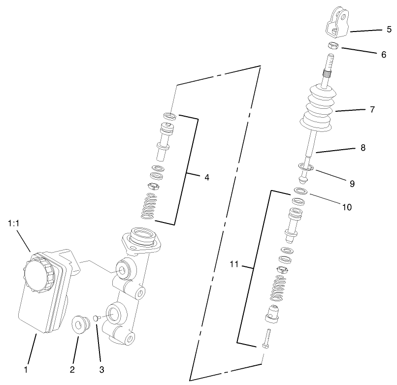 Master Cylinder Assembly No. 94-3800