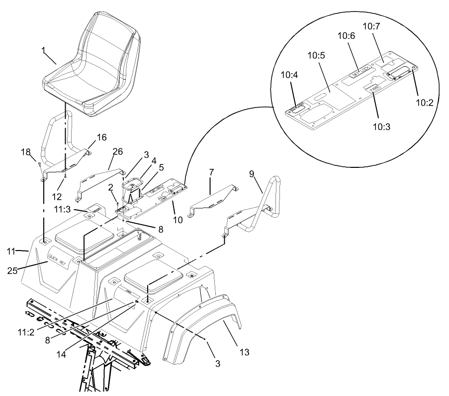 Shroud and Seat Assembly