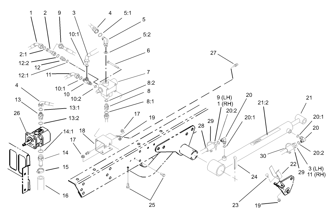 Lift Valve and Cylinder Assembly