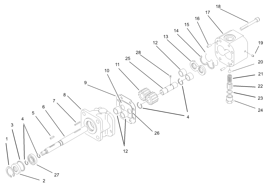 Hydraulic Gear Pump Assembly No. 87-5700