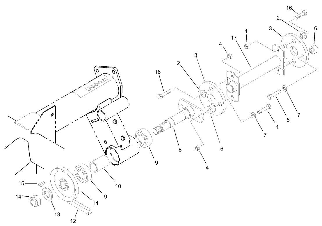 Fan and Hydraulic Pump Drive Assembly
