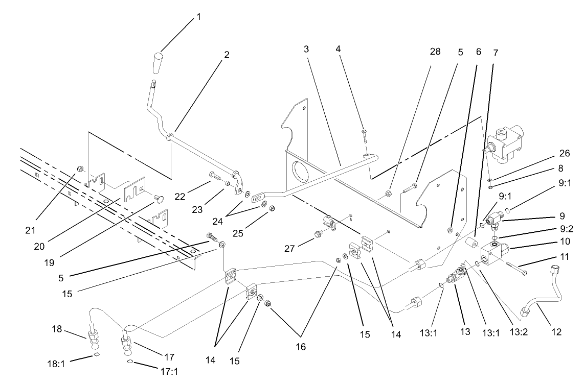Lift Valve Linkage Assembly