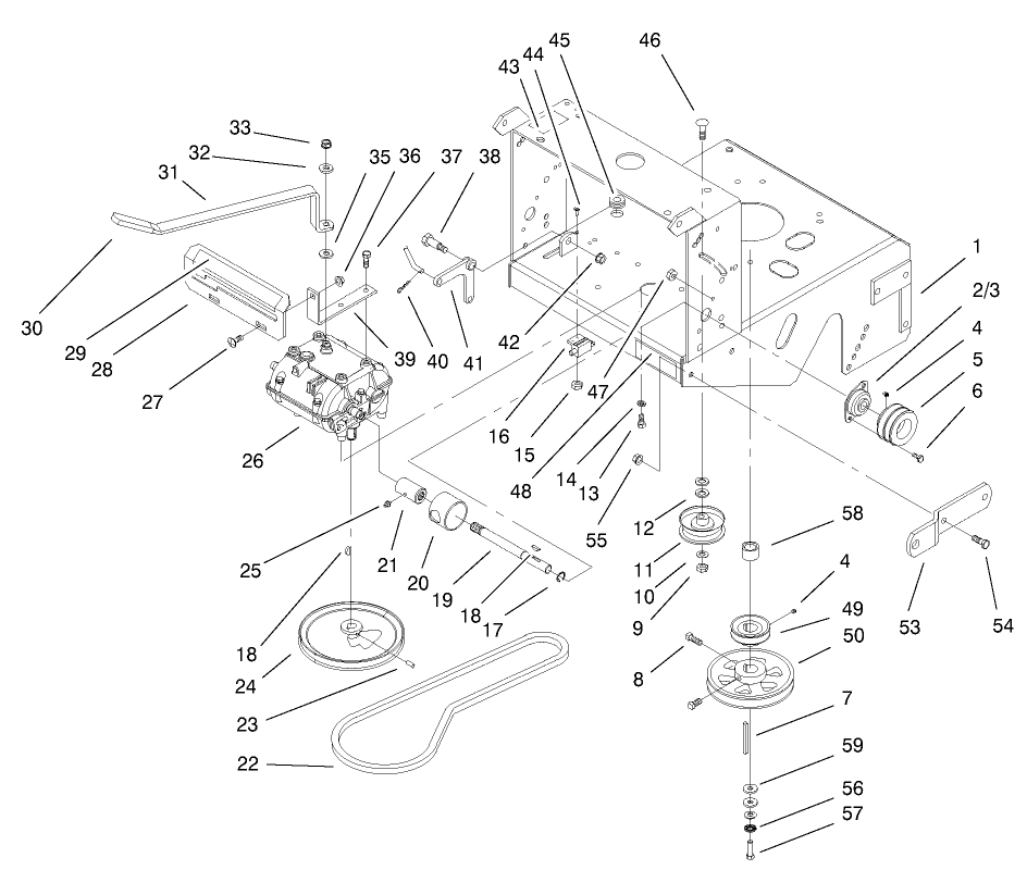 Transmission and Drive Pulley Assembly