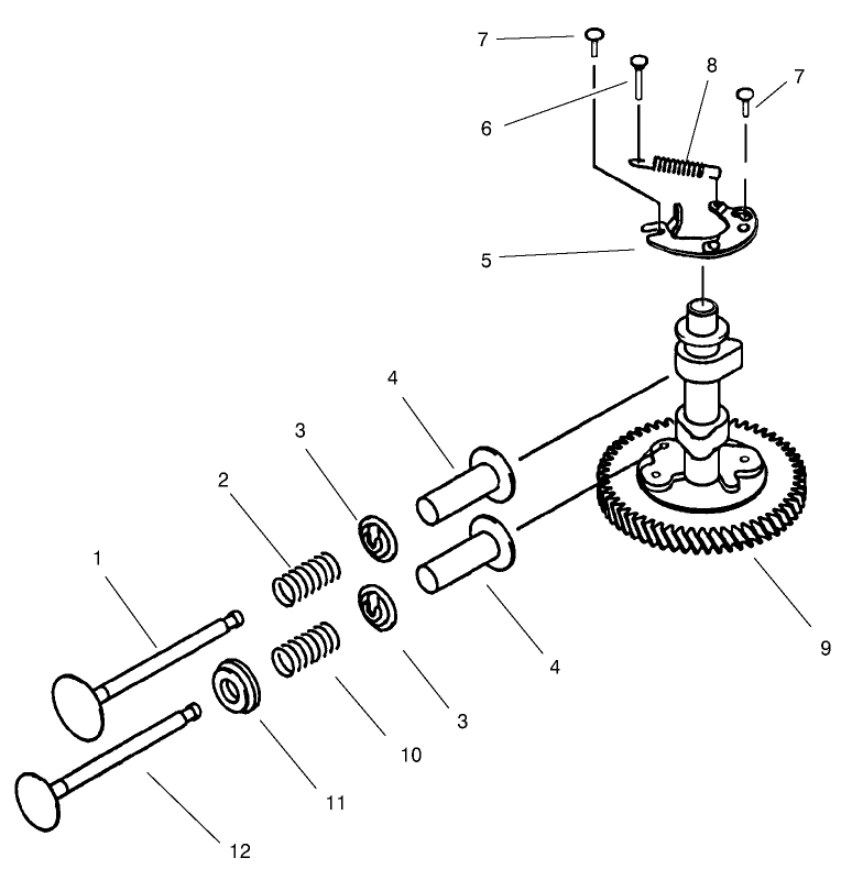 Valve/Camshaft Assembly Kawasaki FB460V-MS14